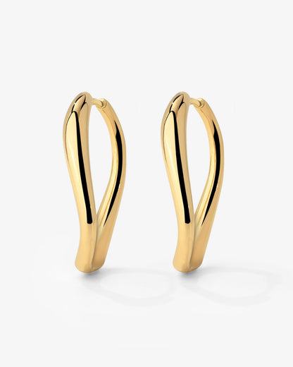 Timeless Oval Hoops Gold