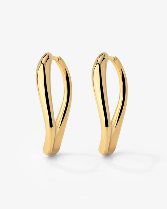 Timeless Oval Hoops Gold