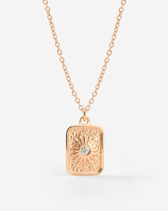 Sun Relic Necklace Roségold