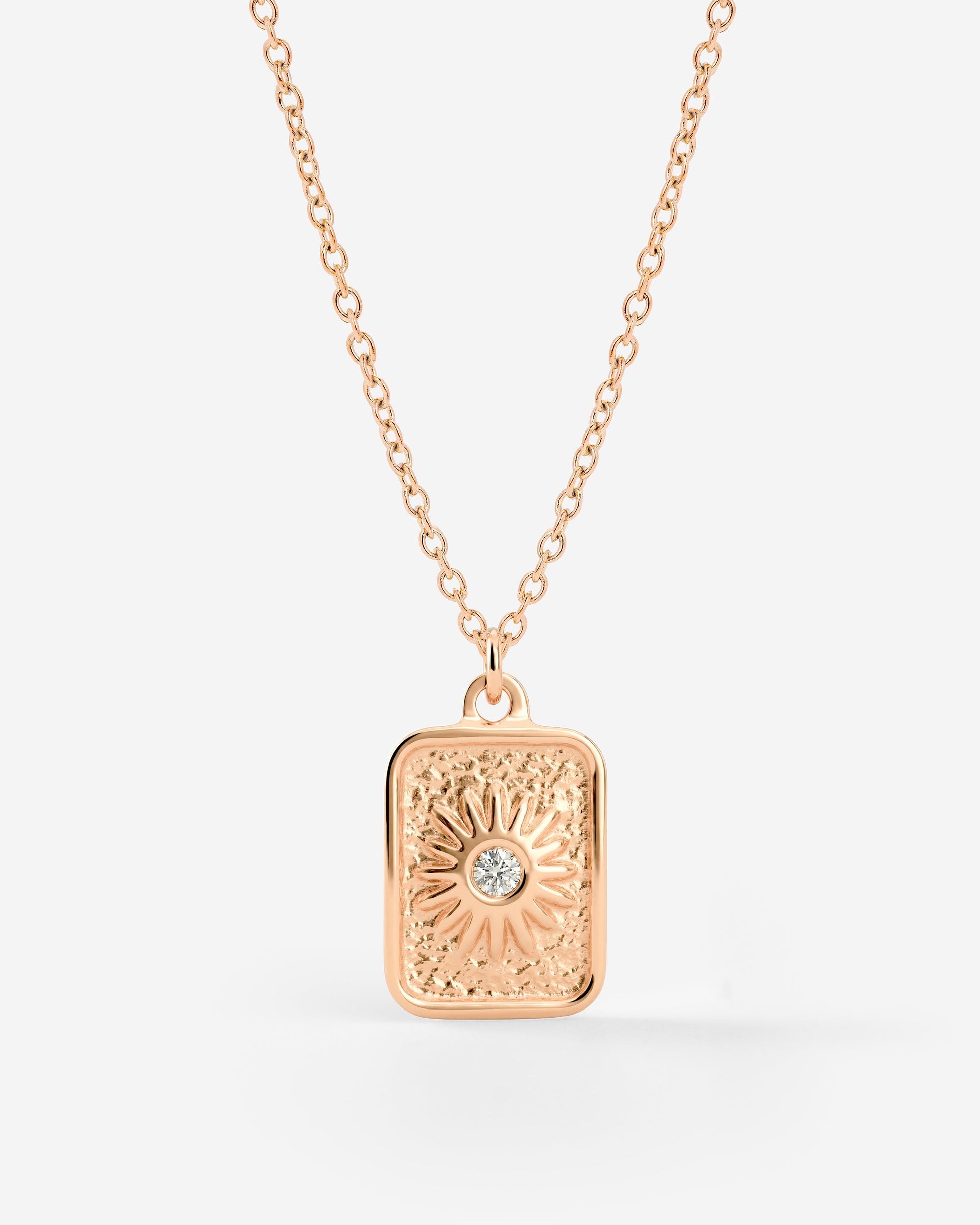 Sun Relic Necklace Roségold