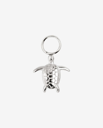Sea Turtle Twisted Hoop Set Small Silber