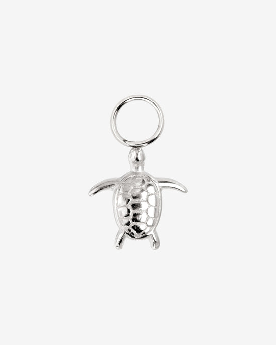 Sea Turtle Twisted Hoop Set Small Silber