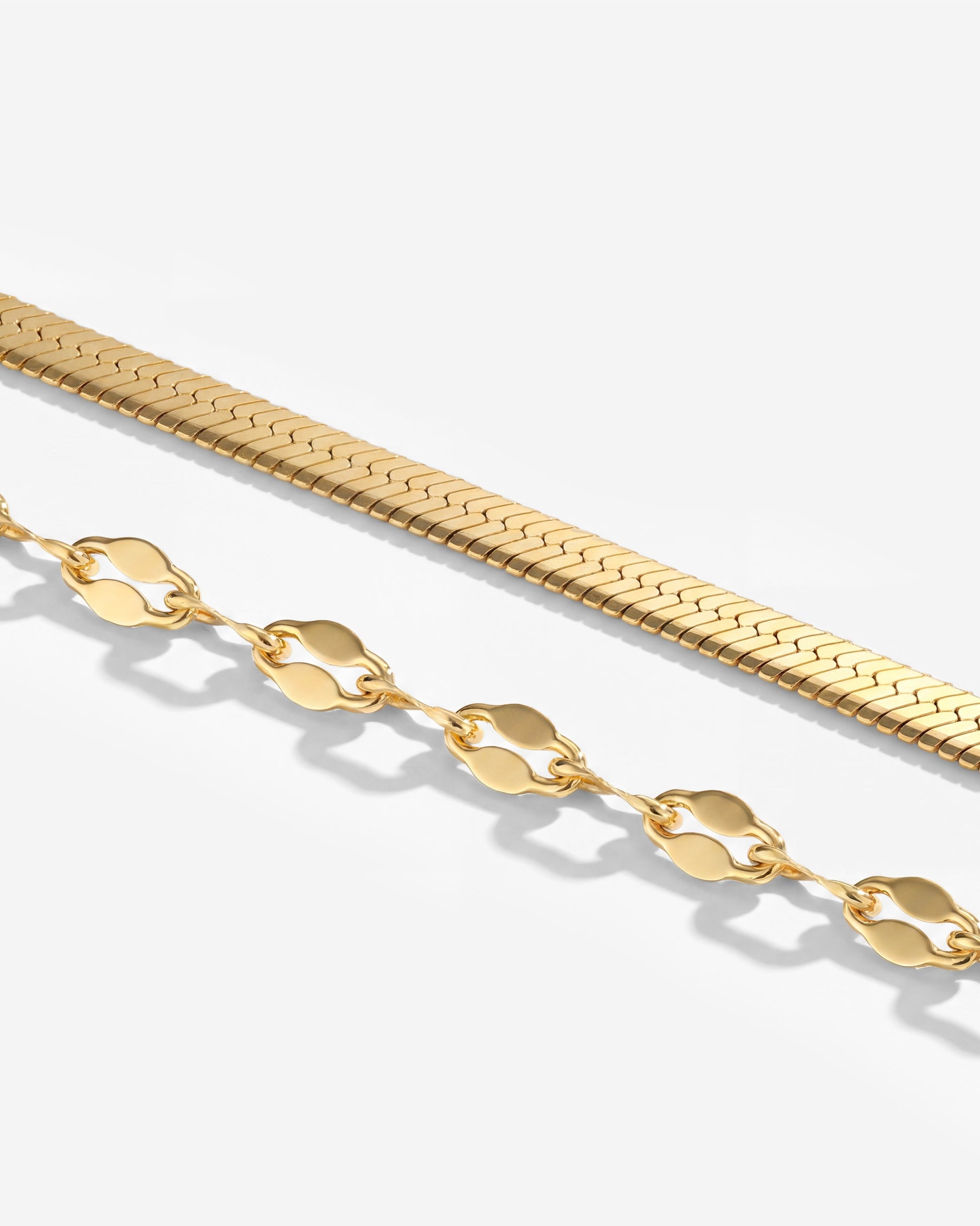 Aligned Double Bracelet