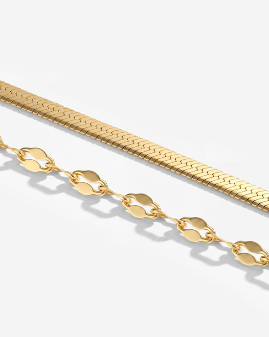 Aligned Double Bracelet