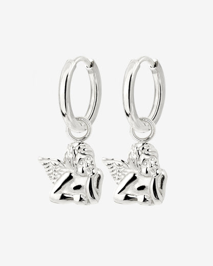 Cherub Hoop Set Small Silber