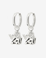 Cherub Hoop Set Small Argento
