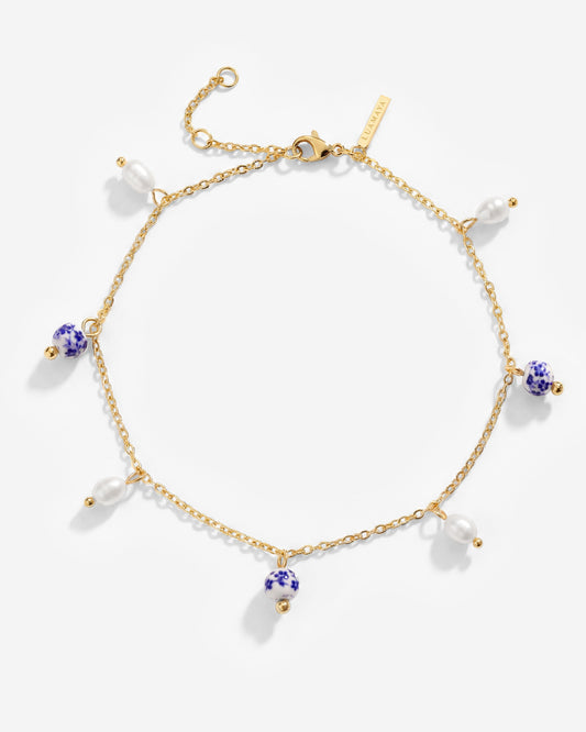 Pearly Tiles Anklet