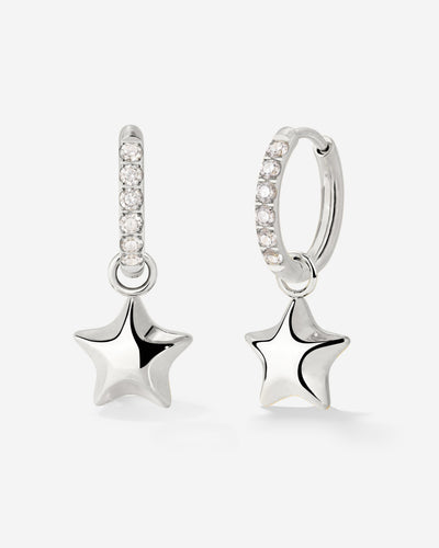 Nova Glimmer Hoop Set Small Silber
