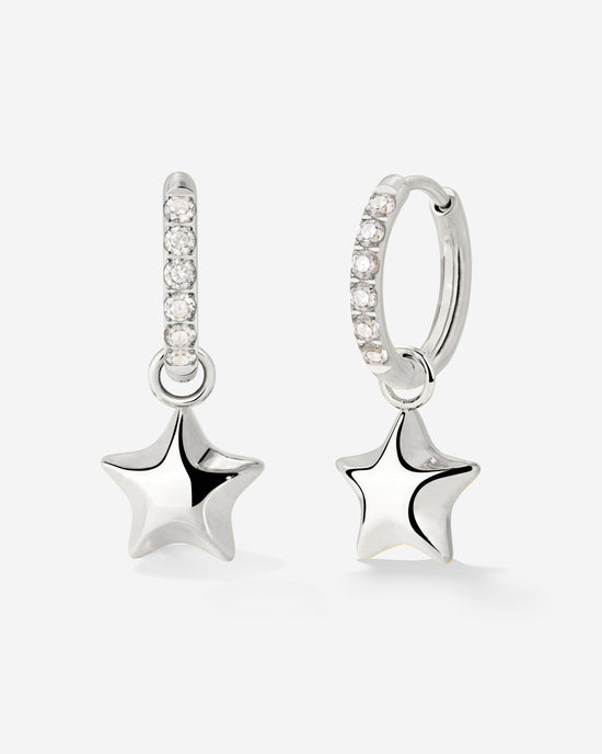 Nova Glimmer Hoop Set Small Silber