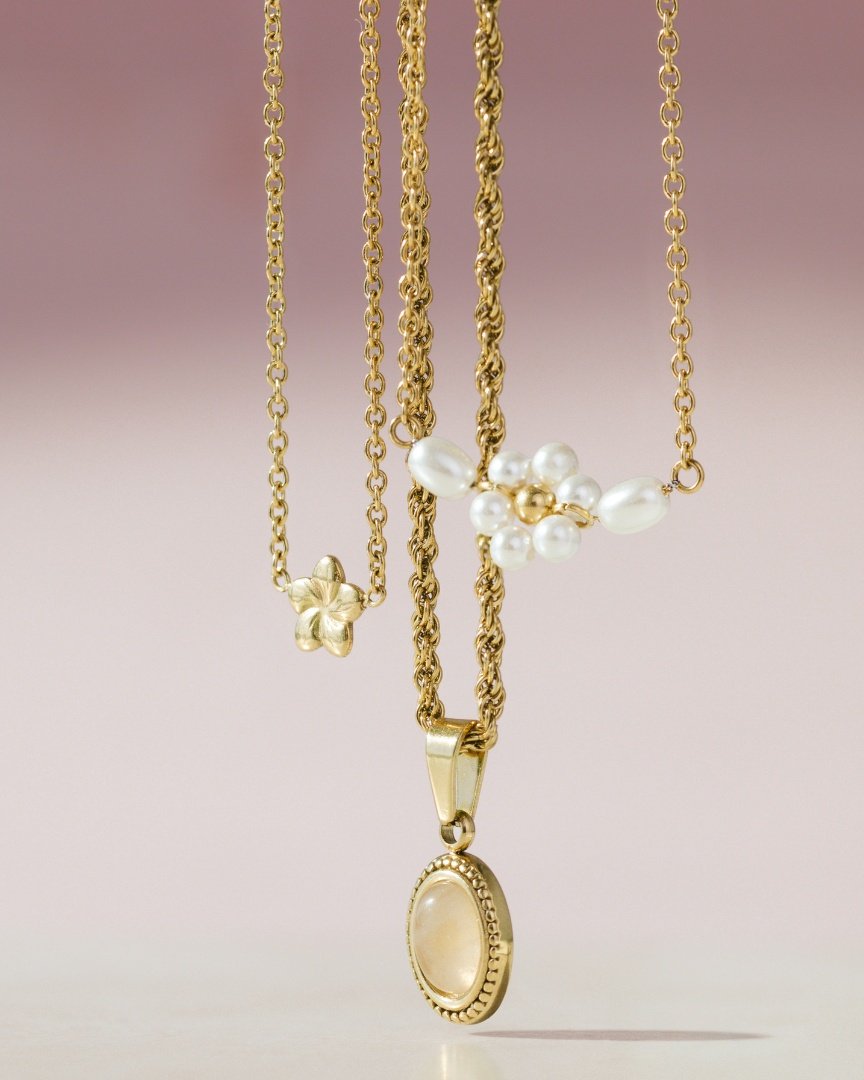 Daisy Choker Silber