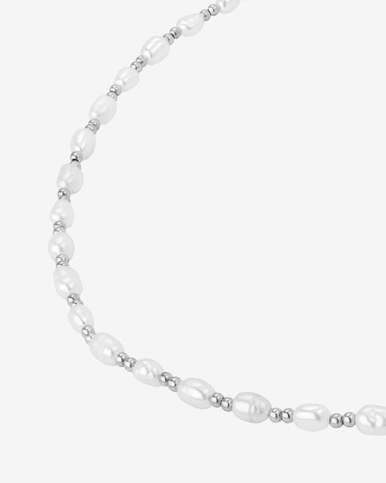 Summertime Pearl Necklace Silber