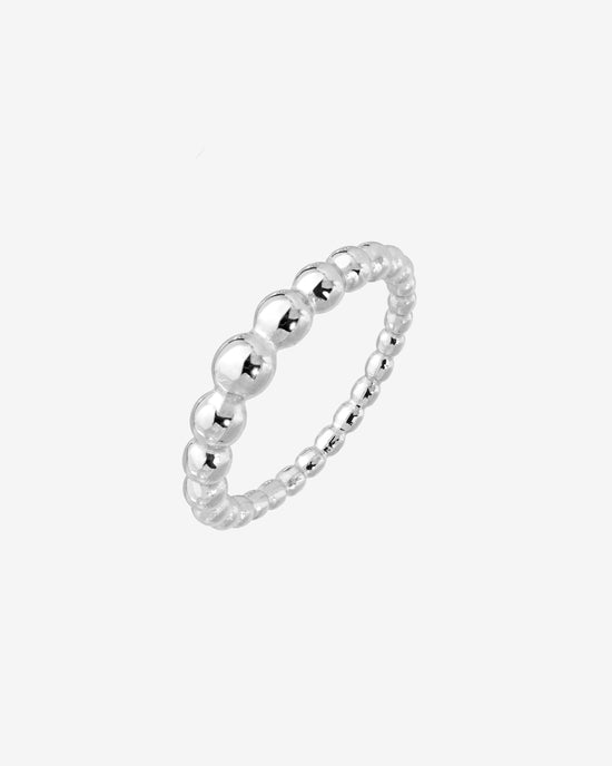 Beady Ring Silber
