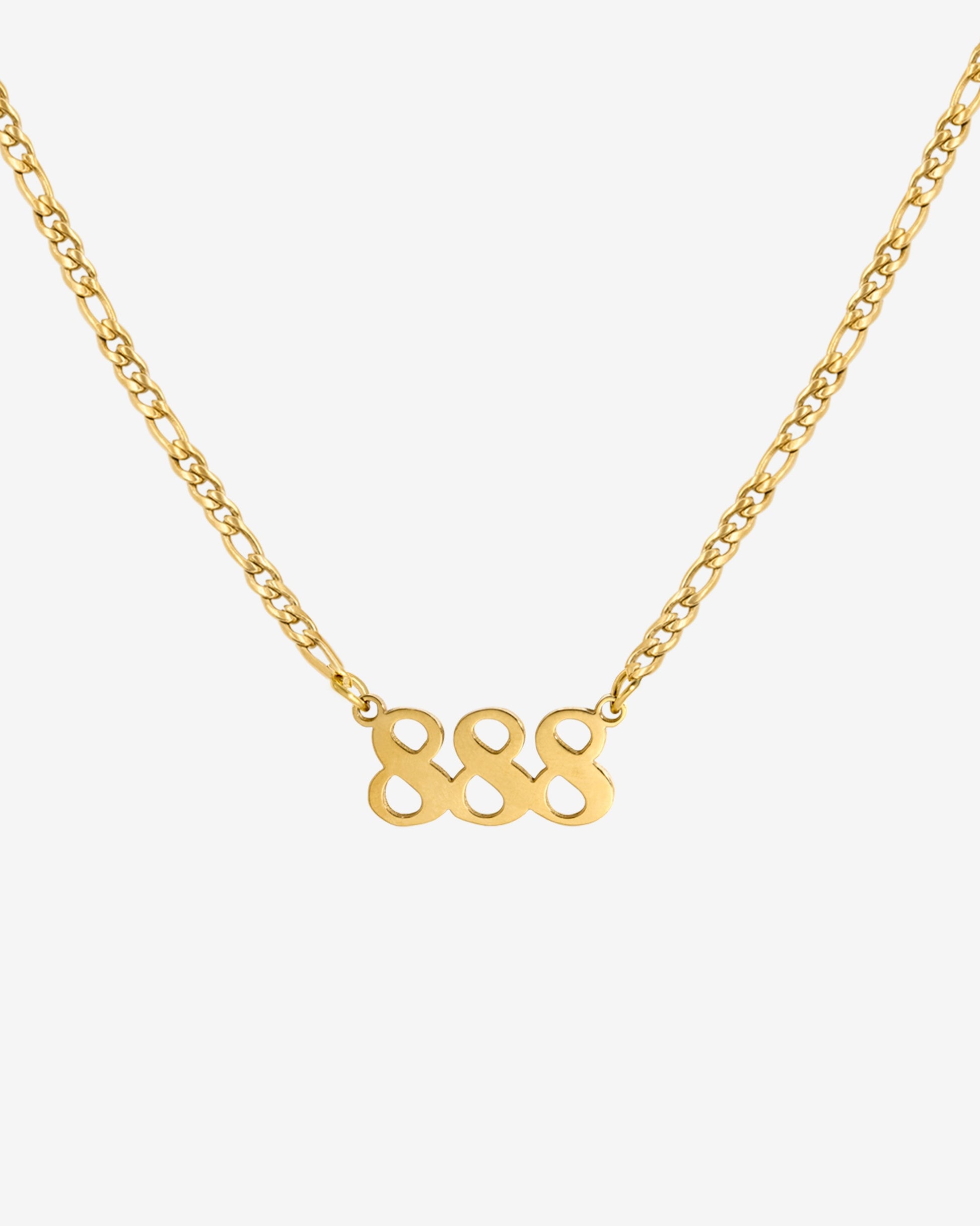 Angel Number Necklace Gold