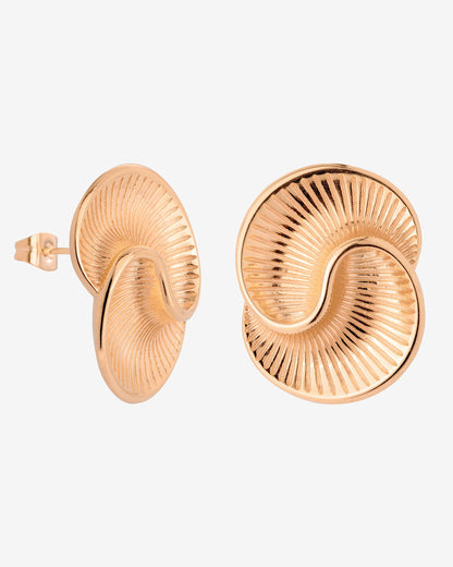 Winding Spiral Studs Roségold