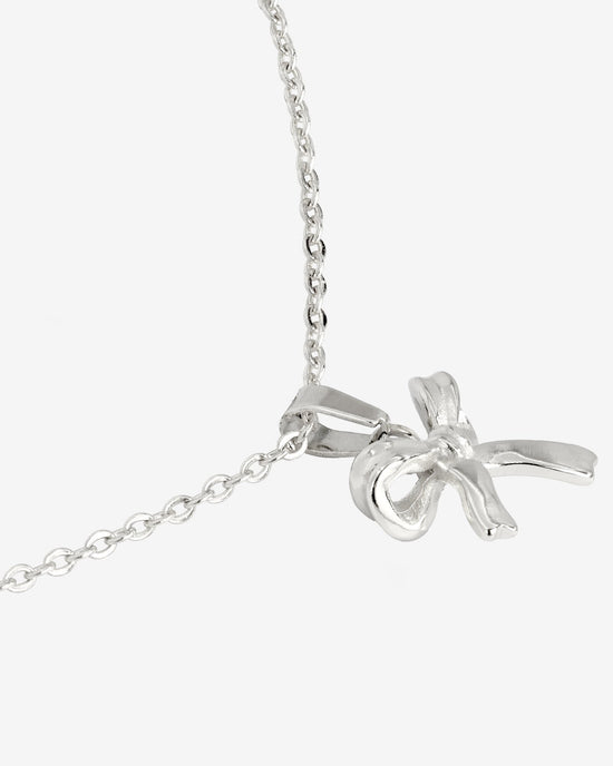 Pretty Ribbon Necklace Silber