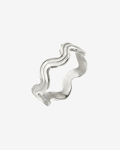 Wave after Wave Ring Silber