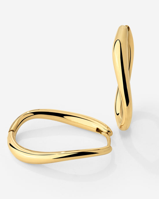 Timeless Oval Hoops Gold