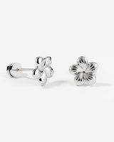 Floral Glow Studs Silber