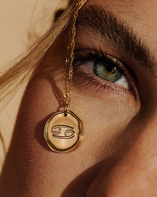 Zodiac Necklace – Cancer / Krebs Roségold