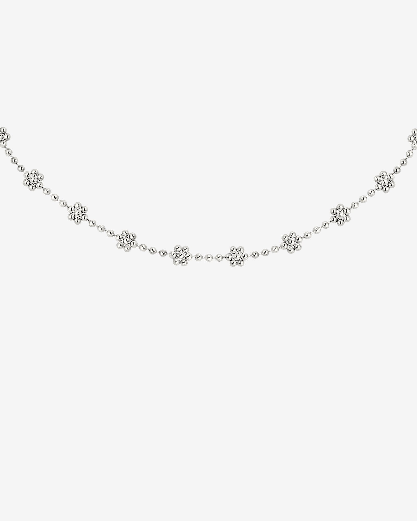 Blooming Choker Silber