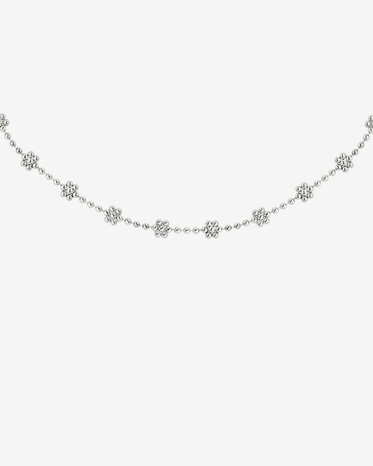 Blooming Choker Silber