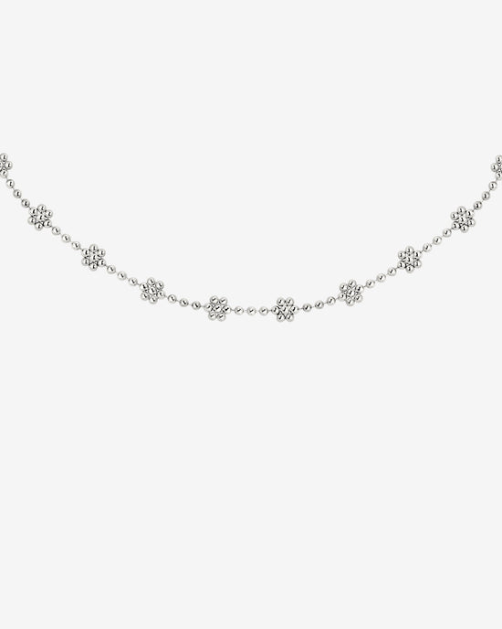 Blooming Choker Silber