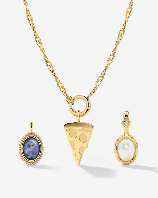 Singapore Chain Charm Necklace Set