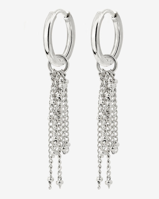 Chain Overload Hoop Set Small Silber