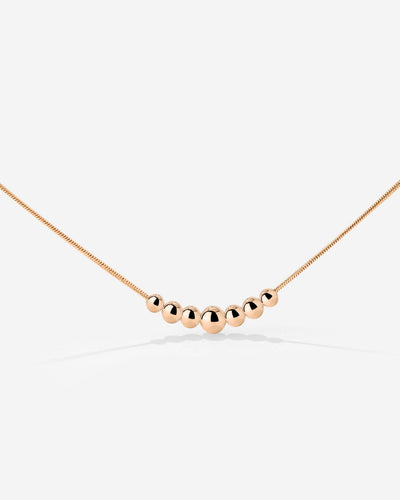 Curvy Beads Choker Roségold
