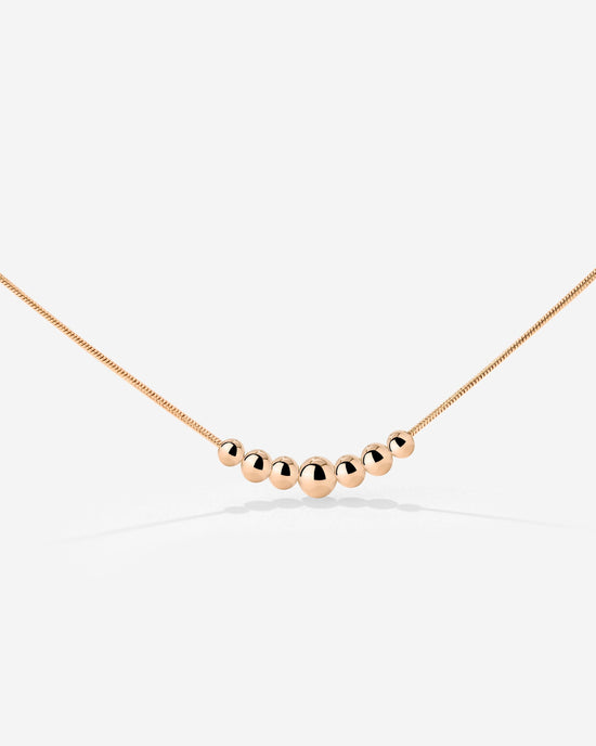 Curvy Beads Choker Roségold