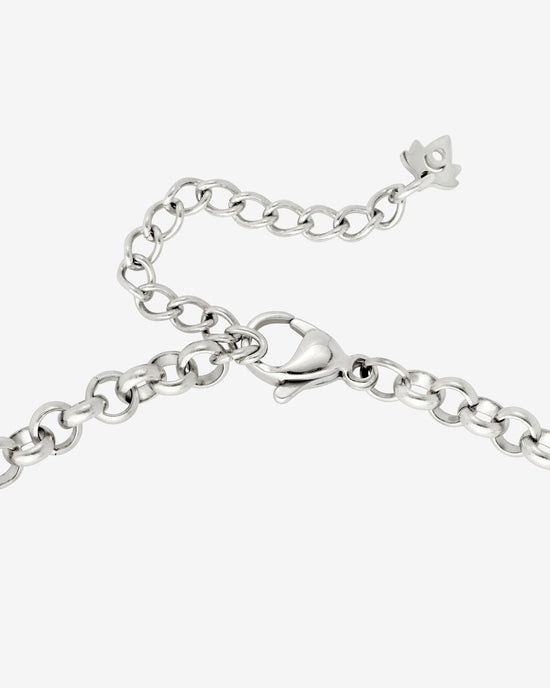 Twisted Donut Necklace Silber