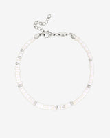 Puka Shell Bracelet Silber