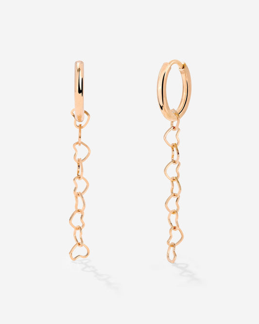 Heart after Heart Hoop Set Small Roségold