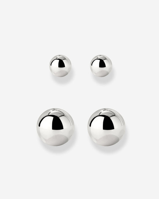 Bubbly Stud Bundle Silber