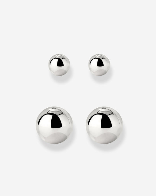 Bubbly Stud Bundle Silber