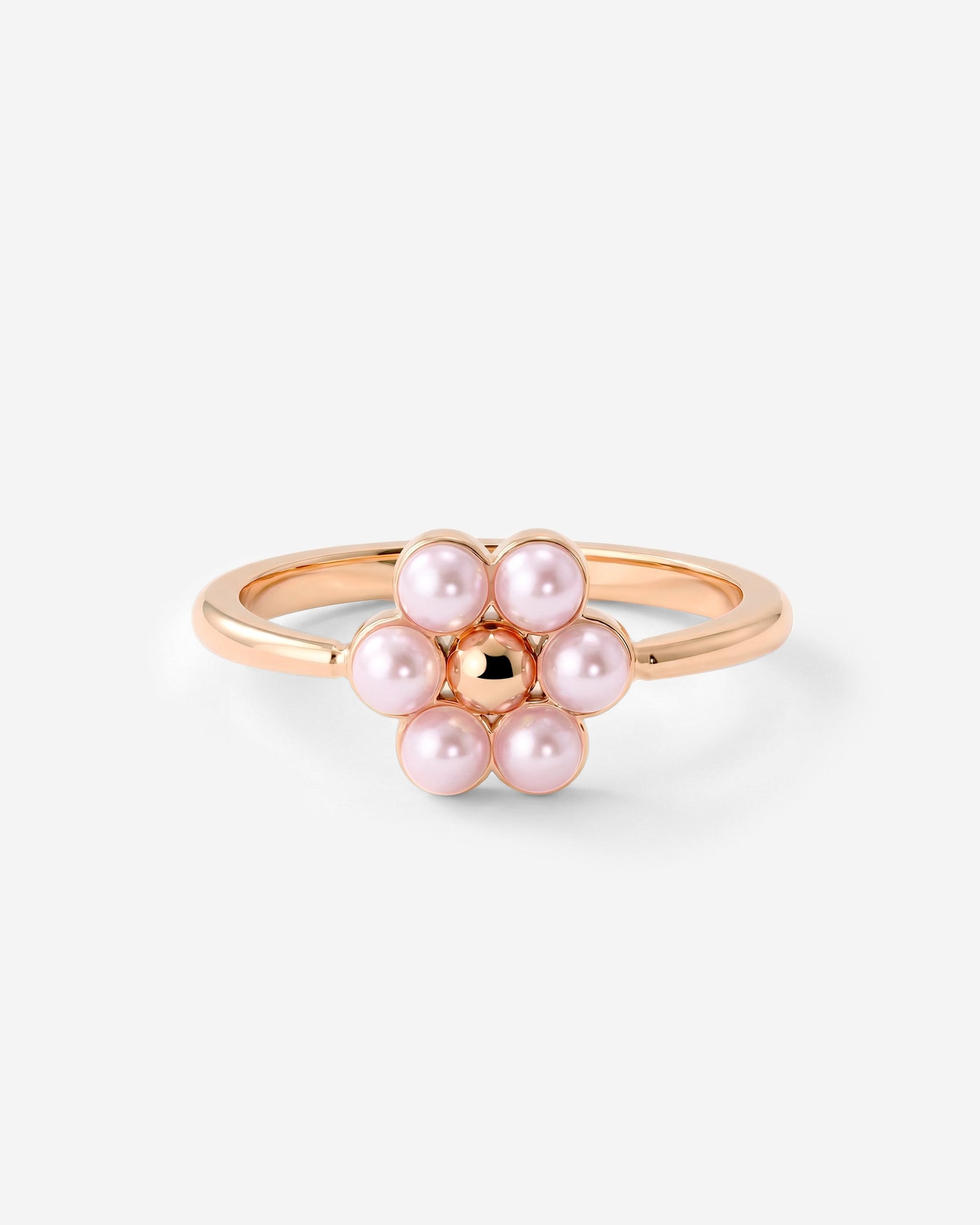 Pretty Pink Daisy Ring Roségold