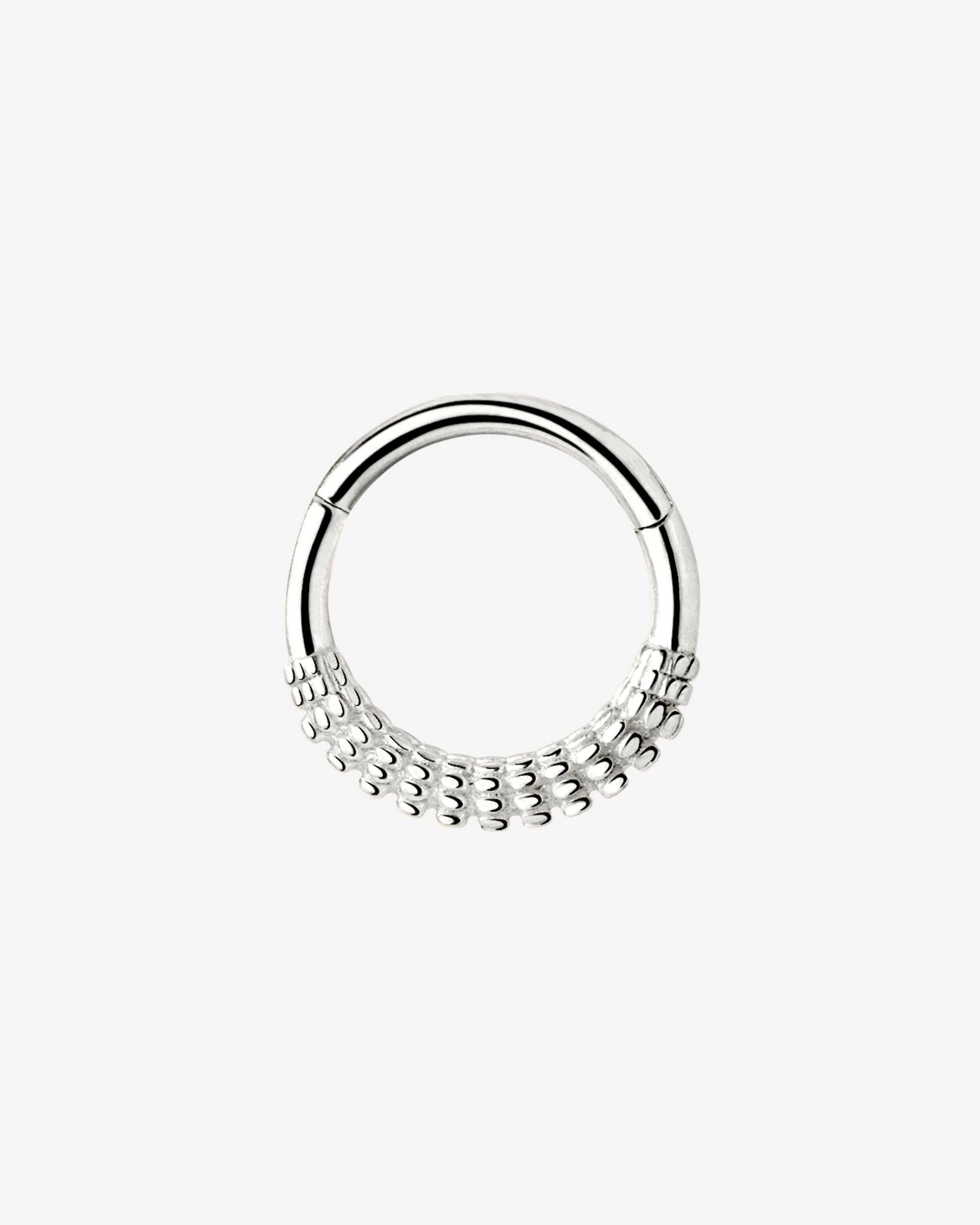 Striped Piercing Silber