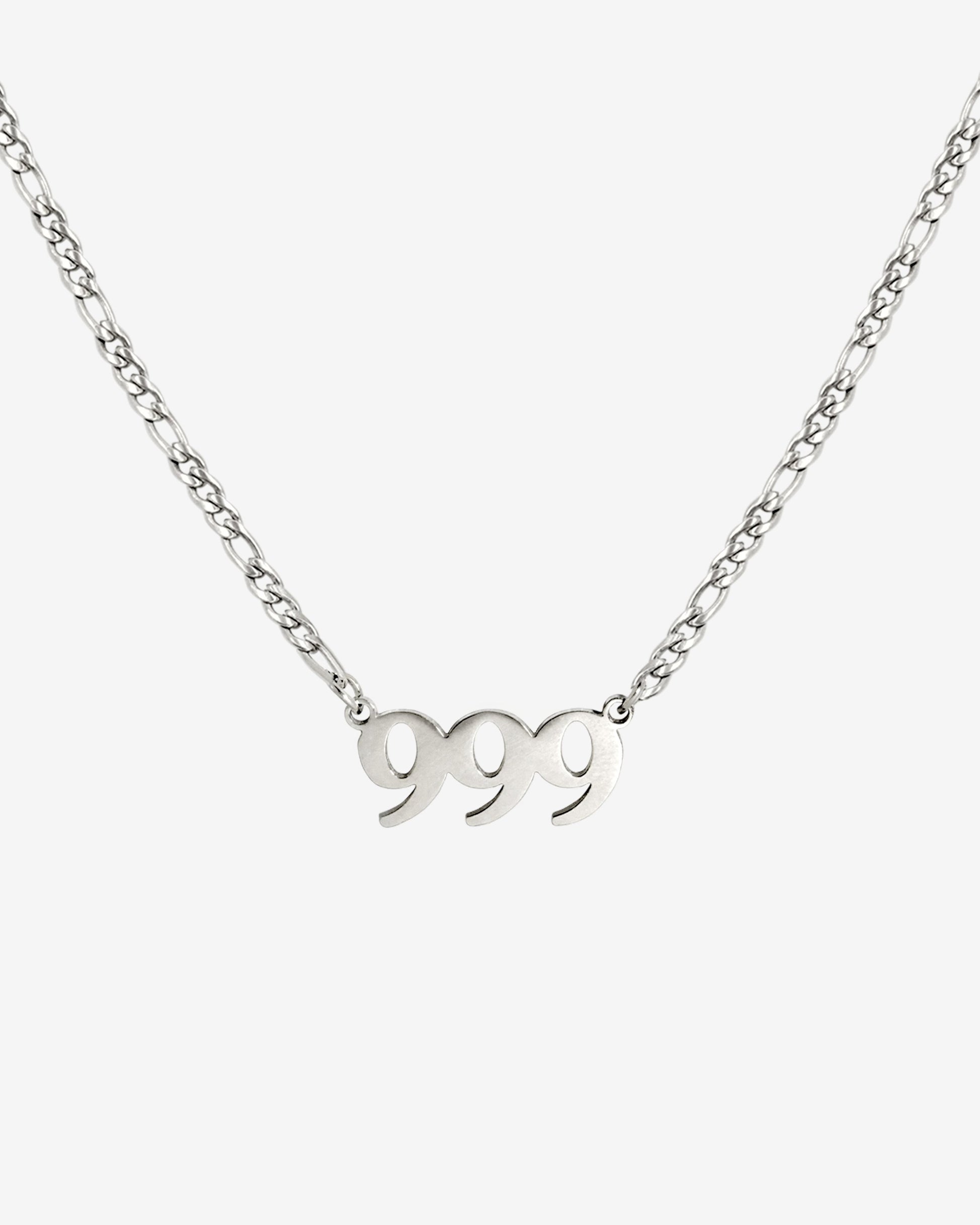 Angel Number Necklace Silber