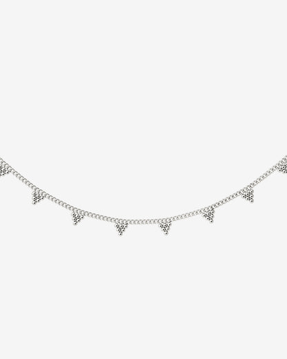 Tiny Beads Necklace Silber