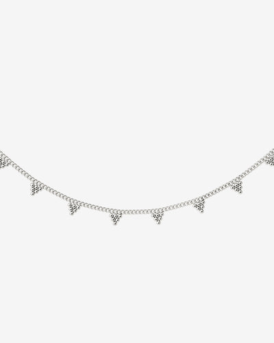 Tiny Beads Necklace Silber