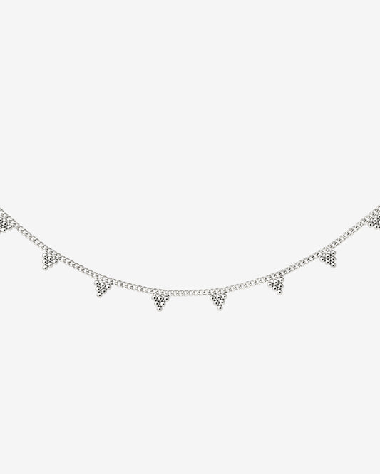 Tiny Beads Necklace Silber