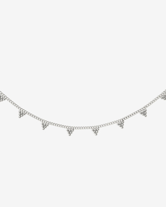 Tiny Beads Necklace Silber