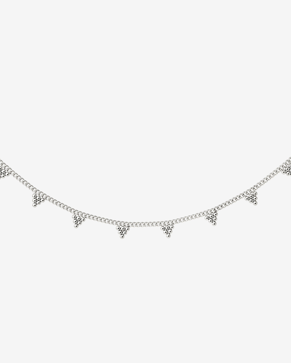 Tiny Beads Necklace Silber