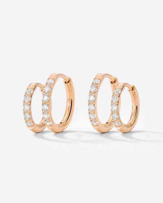 Glimmer Hoop Bundle Roségold
