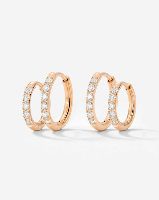 Glimmer Hoop Bundle Roségold