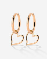 Melting Heart Hoop Set Medium Roségold