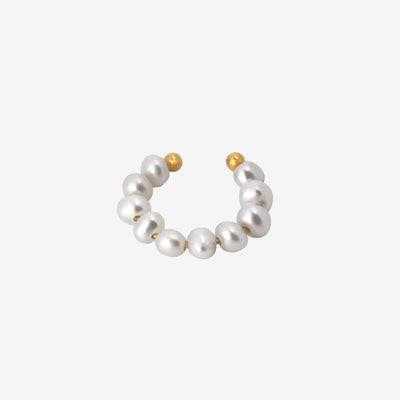Pippo Pearl Ear Cuff Gold