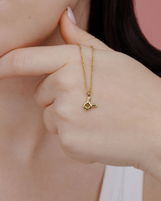 Taurus Bubble Necklace Gold