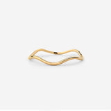 Slim Wave Ring Gold