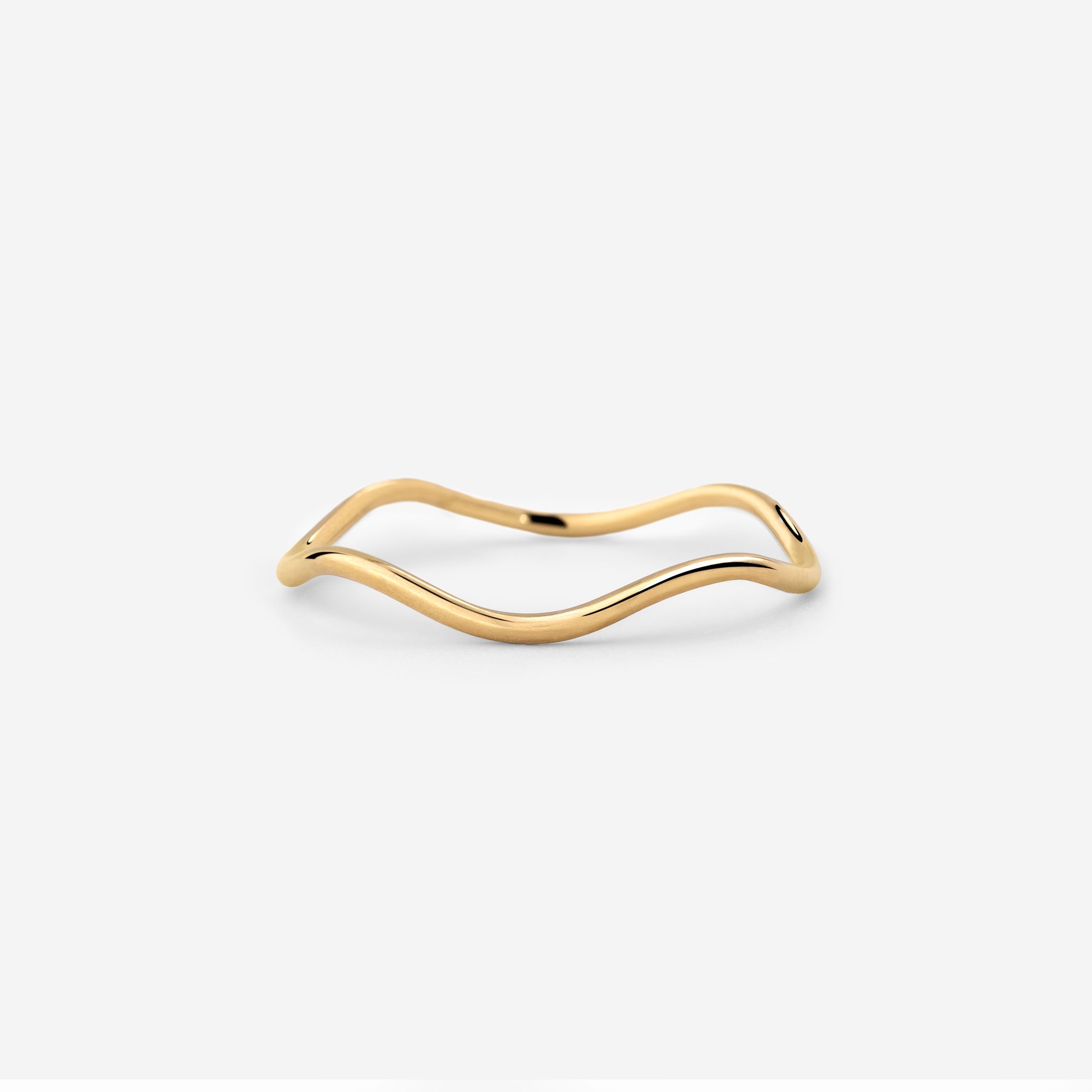 Slim Wave Ring Gold